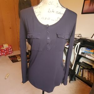 Pink Rose black knit top size Medium